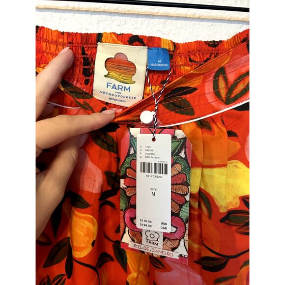 Farm Rio Tiered Flare-Hem Printed Midi Skirt - Picture 6 of 7